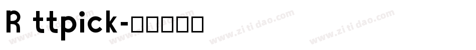 R ttpick字体转换